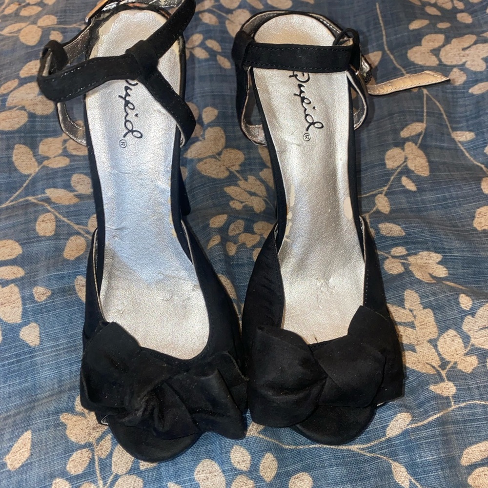 Quips Black High Heels 6